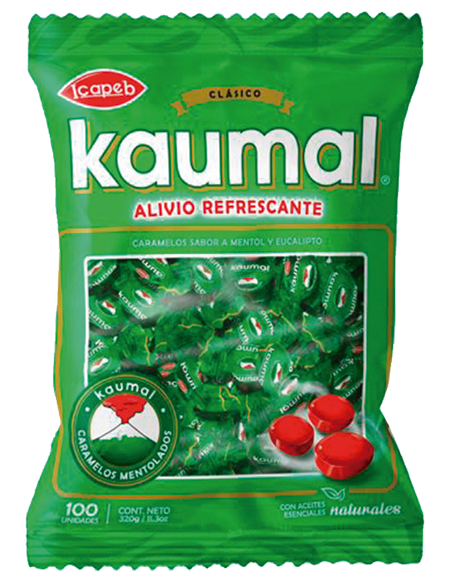 Funda de caramelos kaumal clasico en Quito, Guayaquil y todo Ecuador de fábrica de golosinas Icapeb